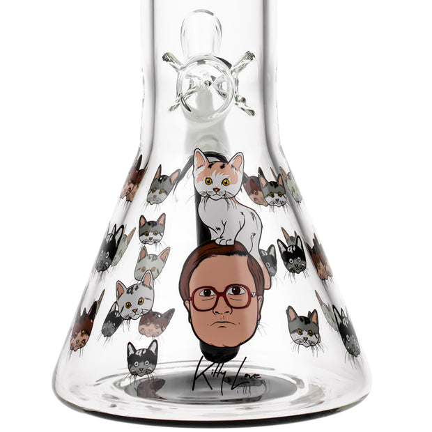 TRAILER PARK BOYS KITTY LOVE 12 IN BEAKER WATER PIPE