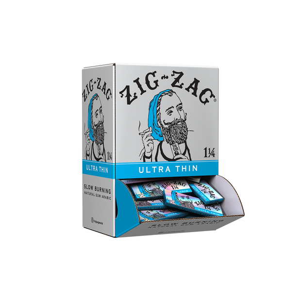 Zig-Zag Ultra Thin Slow Burning Rolling Papers Ð 1 _Ó Silver Ð 25 Pack