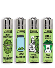 "The Greens" Clipper Refillable Lighters