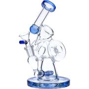 7" Hourglass Base Water Pipe - Blue