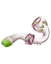 Pink Maria Ring Sherlock Pipe with Green Pipe