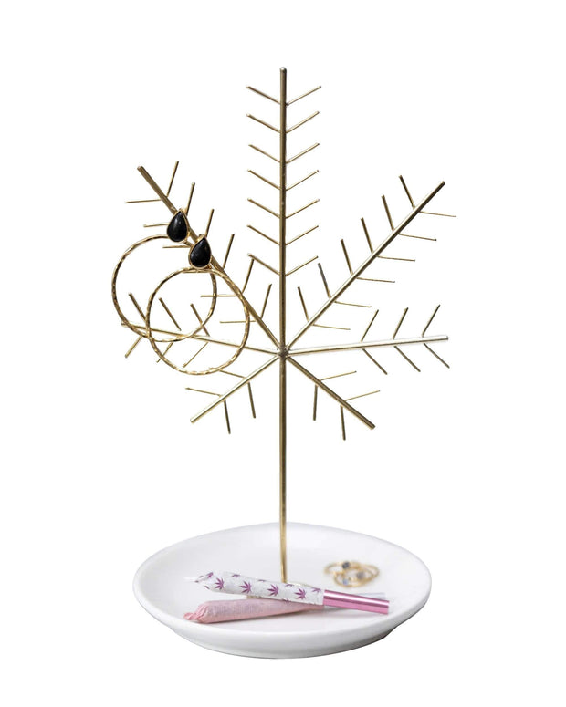 Cannabis Leaf Jewelry Tree