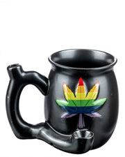 Cannabis Leaf Pipe Mug