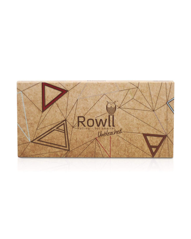 Rowll All in One Rolling Paper Kit w/ Grinder Unbleached Kit