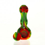 Silicone Pipe 4" with glass bowl, dab tool and secret storage