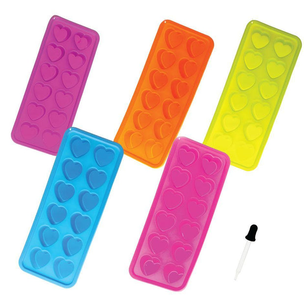 Silicone Ice Cube Tray with dropper - Heart