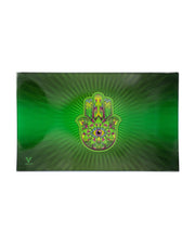 Hamsa Glass Rolling Tray