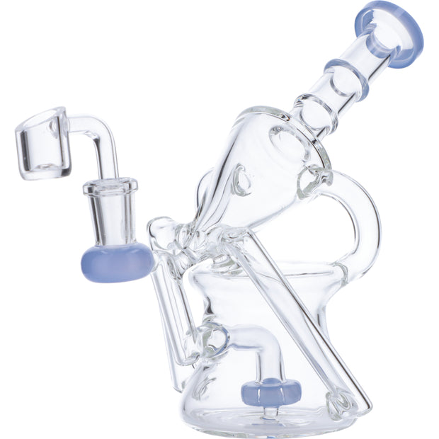 Valiant  Water Pipe Funnel Perc Recycler  Side View