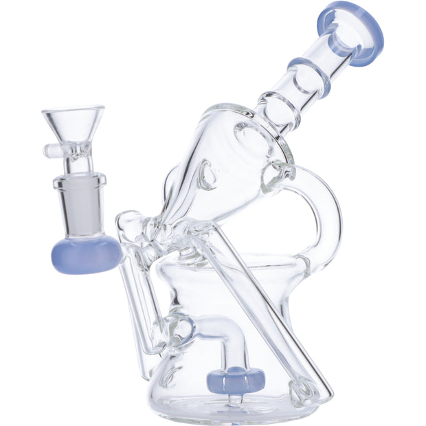 Valiant  Water Pipe Funnel Perc Recycler  Side View
