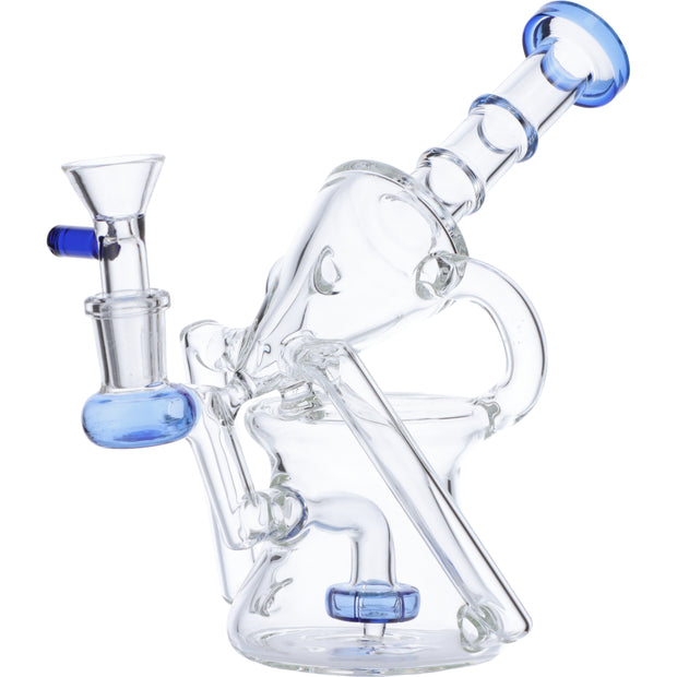 Valiant  Water Pipe Funnel Perc Recycler  Side View