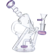 Valiant  Water Pipe Funnel Perc Recycler  Side View