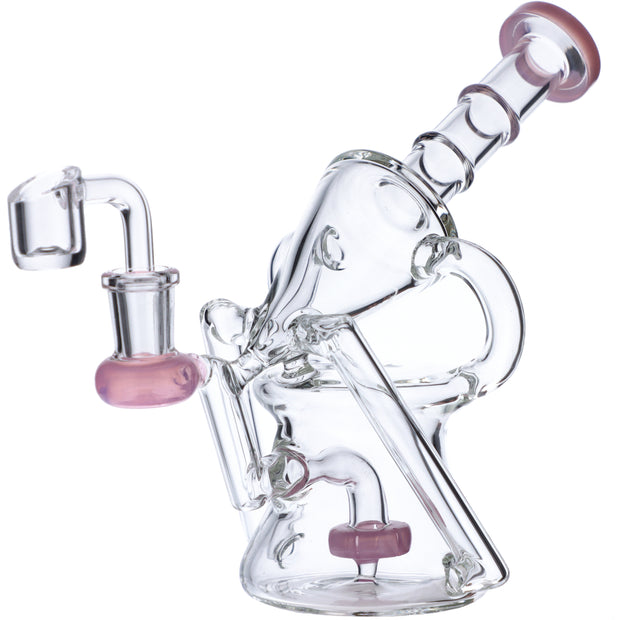 Valiant  Water Pipe Funnel Perc Recycler  Side View