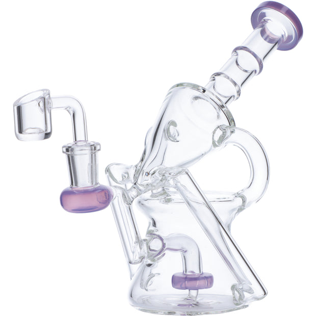 Valiant  Water Pipe Funnel Perc Recycler  Side View