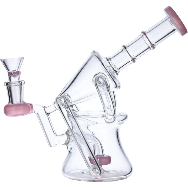 Valiant  Water Pipe Funnel Perc Recycler  Side View