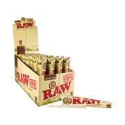 Valiant Distribution Raw - Organic Cones - 1 1/4 32/Box 6/Pkg