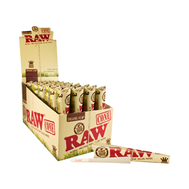 Valiant Distribution Raw - Organic Cones - 1 1/4 32/Box 6/Pkg